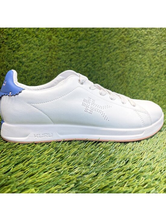 KURU Shoes - Kuru Roam Classic Court Womens Size 9.5 White Athletic Leather Shoes Sneakers